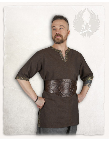 Medieval tunic herringbone pattern...
