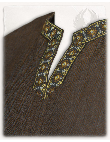 Medieval tunic herringbone pattern...