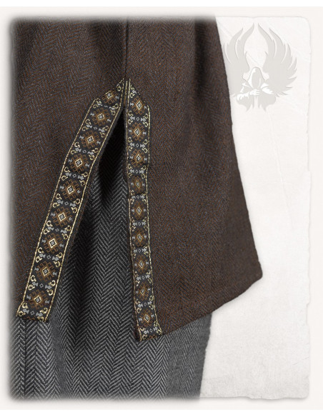 Medieval tunic herringbone pattern...