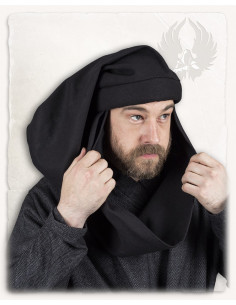 Medieval Rafael unisex cap in cotton, black color
