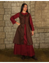 Brown medieval dress model Leandra