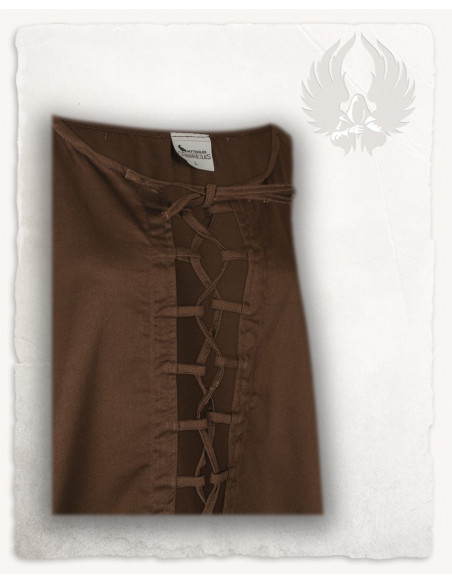 Brown medieval dress model Leandra