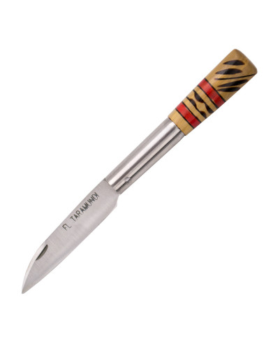 Taramundi Handmade Knife, decorated boxwood (16.3 cm.)