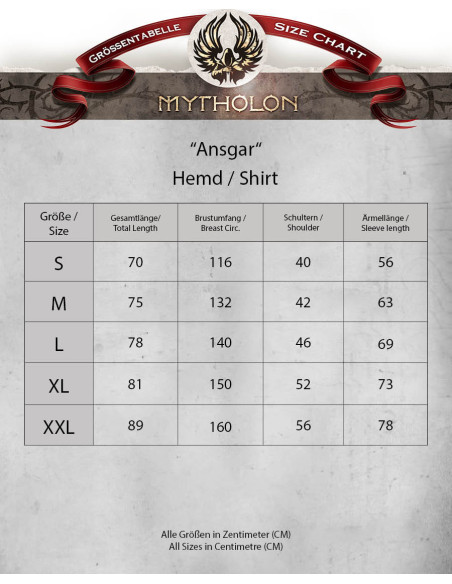 Medieval shirt with ties model...