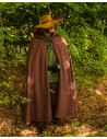 Medieval brown cotton cloak model Harun