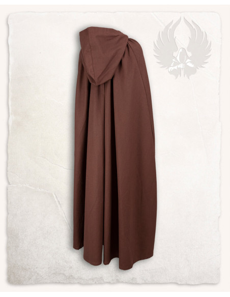 Medieval brown cotton cloak model Harun