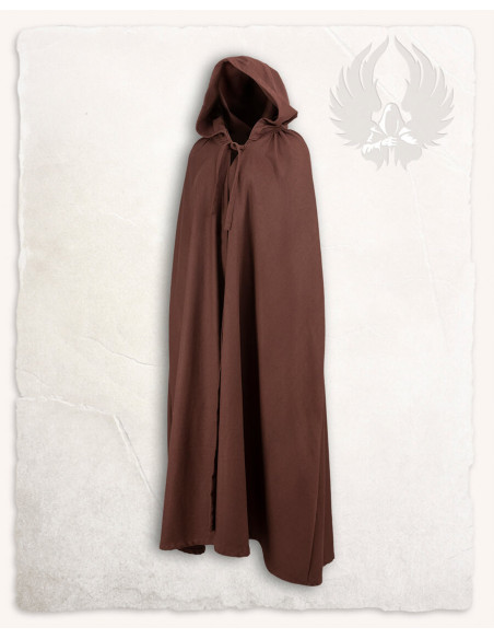 Medieval brown cotton cloak model Harun