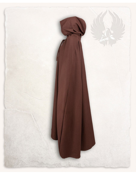 Medieval brown cotton cloak model Harun