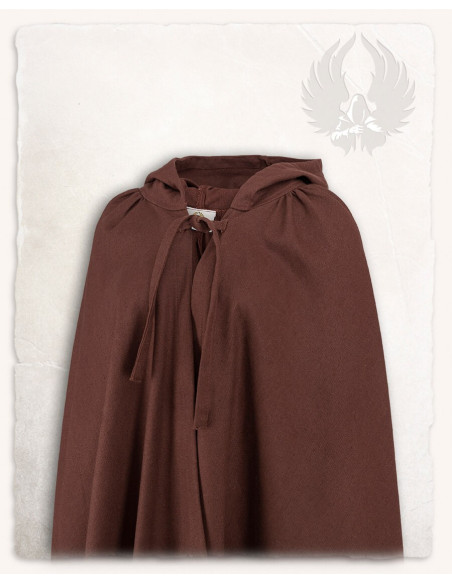 Medieval brown cotton cloak model Harun