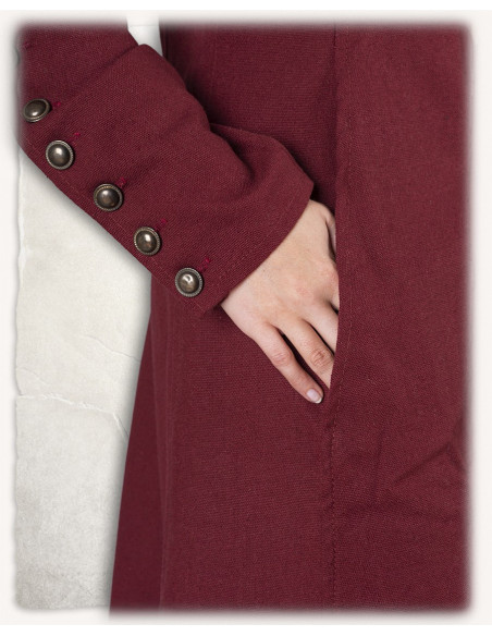 Medieval dress model Jovina, burgundy