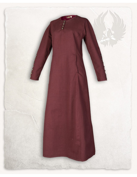 Medieval dress model Jovina, burgundy