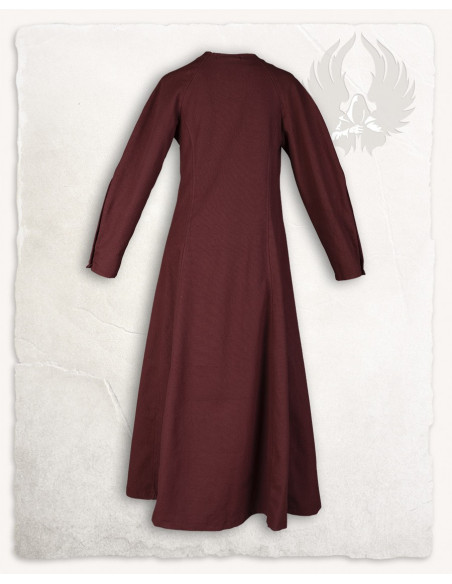 Medieval dress model Jovina, burgundy