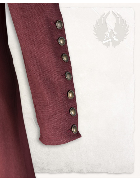 Medieval dress model Jovina, burgundy