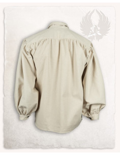 Medieval shirt with ties Jonathan model, cream color 2