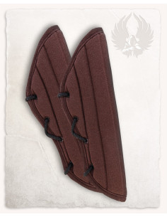 Padded medieval bracelets model Leopold, brown