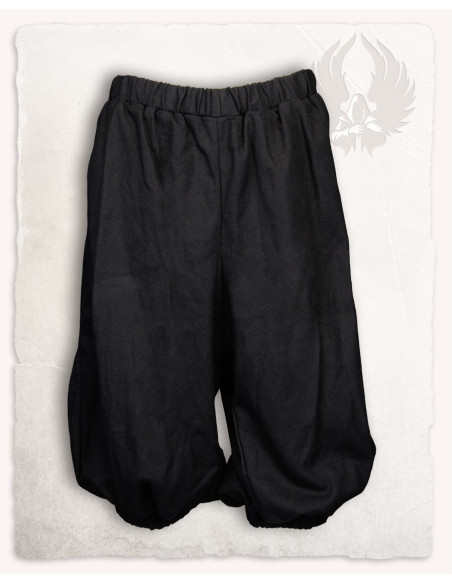 Capri pants in black cotton Tudor model