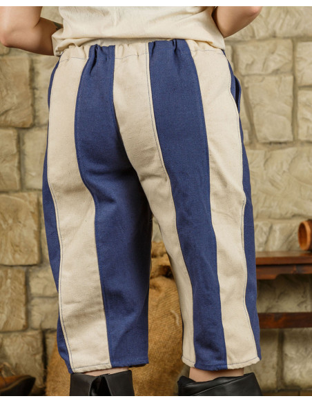 Jack model pirate pants, blue-cream...