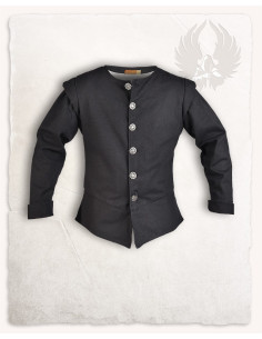 Tilly premium cotton pirate vest, black color