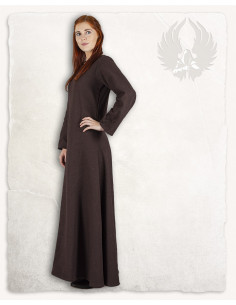 Interior medieval tunic model Marita, brown color