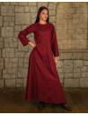 Interior medieval tunic model Marita, burgundy color
