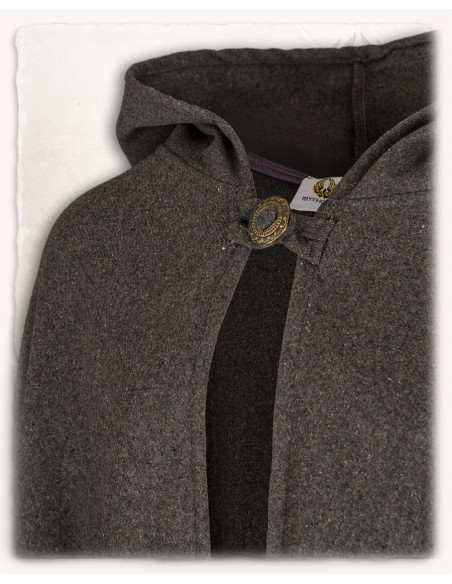 Medieval gray wool cape Gora model