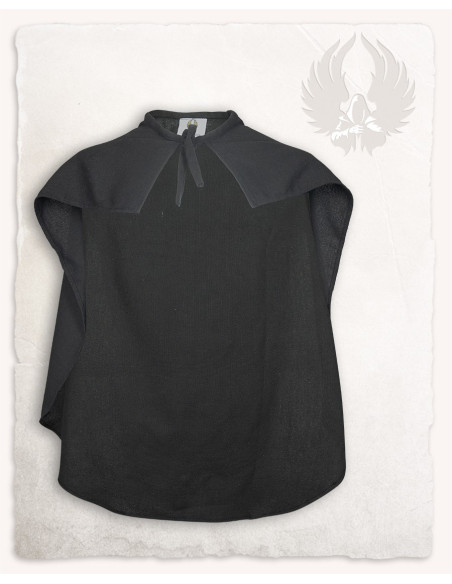Black cotton cape for children Lucas...