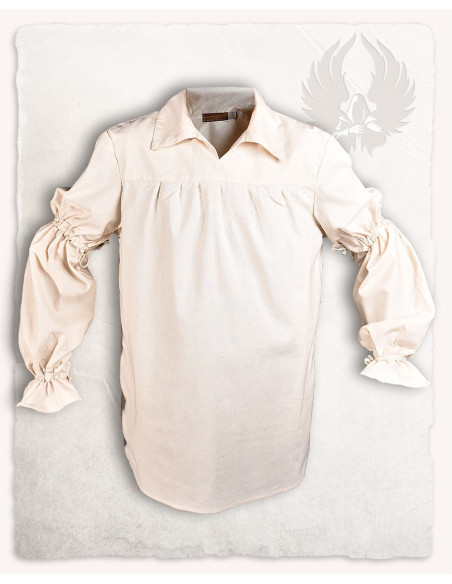 Medieval shirt in cream cotton Tilly...