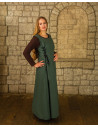 Medieval dress model Uma, green color