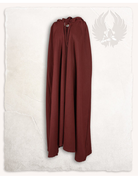 Medieval burgundy cotton cloak model...