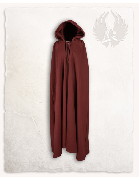 Medieval burgundy cotton cloak model...