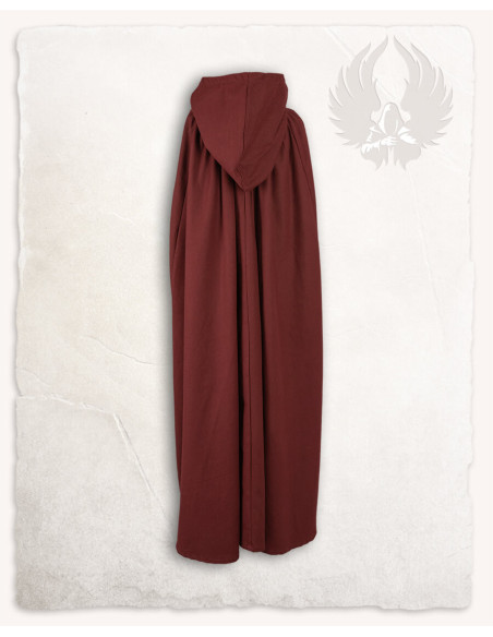 Medieval burgundy cotton cloak model...