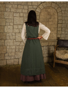 Apron-style dress, Lientje model, green 2