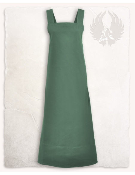 Apron-style dress, Lientje model, green