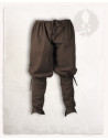 Medieval cotton pants Ketill model, brown