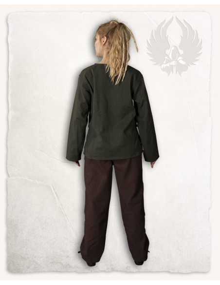 Medieval pants in brown cotton...