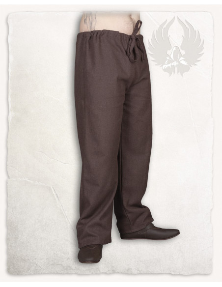 Medieval pants in brown cotton...