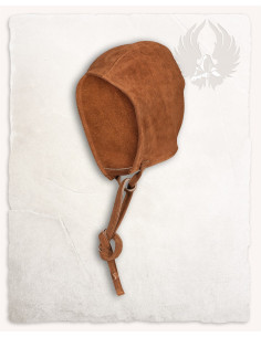 Martinus medieval peasant crepe, light brown suede 2