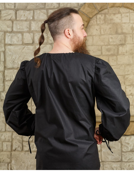 Medieval shirt model Rafael, black...