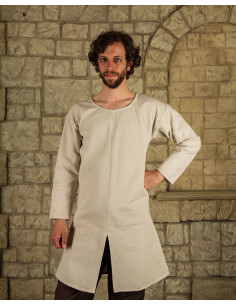 Medieval tunic in cream cotton Gadaric model