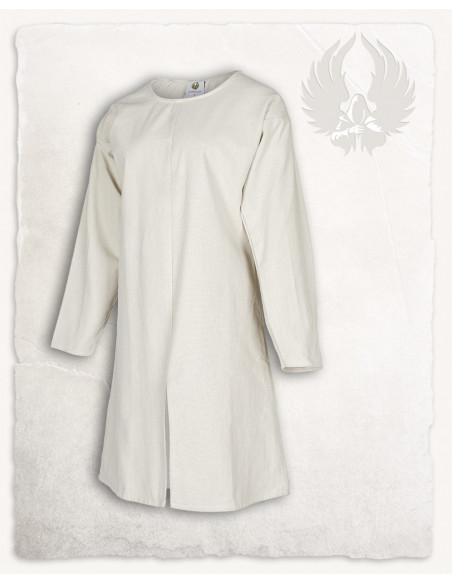 Medieval tunic in cream cotton...
