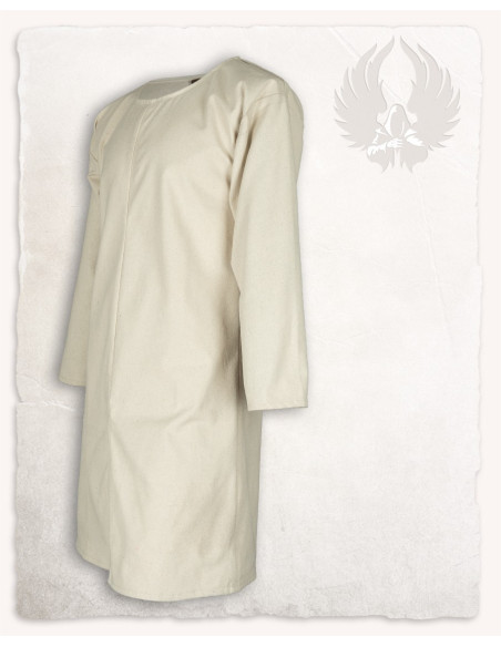 Medieval tunic in cream cotton...