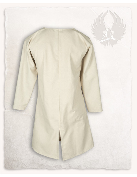 Medieval tunic in cream cotton...