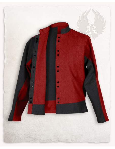 Two-tone red-burgundy cotton jacket Two-tone red-burgundy cotton jacket