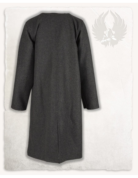 Medieval gray wool crossed tunic,...