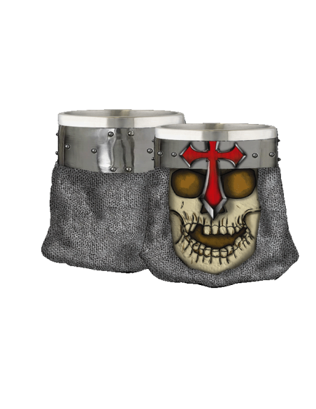 Shot glass Skull Templar Cross,...
