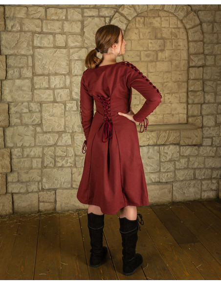 Sunna model burgundy cotton inner tunic
