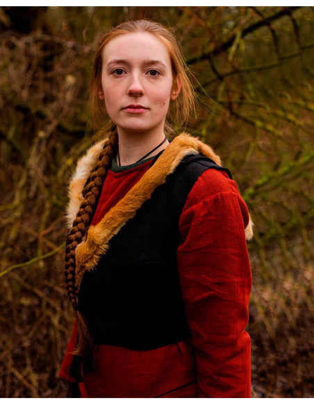 Medieval woman's top with hood model...