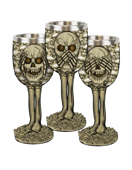 Cup three skulls, decorative (1 unit)