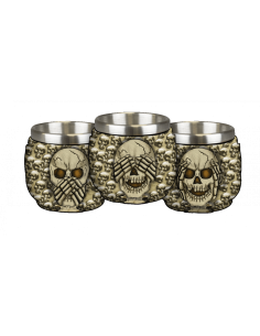 Shot glass three skulls, decorative (1 unit)