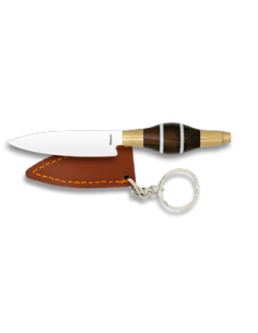 Canario key ring knife, ebony wood handle